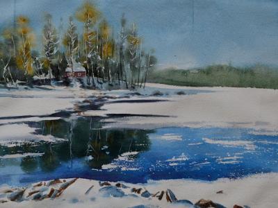 Suomalainen unelmani, 38cm x 28cm, 2020 Suomalainen unelmani, 38cm x 28cm, 2020