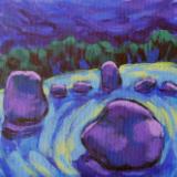 Piper's Stone Circle in Moonlight
