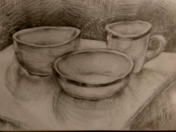 Cup and Bowl  Still life 