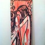 RED WOMEN ON WOOD!!