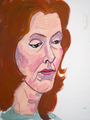 Margaret, Gouache Portrait