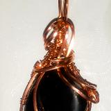 Wire Wrapped Shungite Pendant A