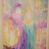 #11 Pastel lady with drips (SOLD)