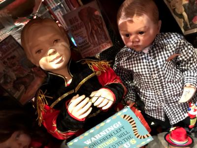 Show Display ~ vintage Ringmaster with Dwayne Reborn  