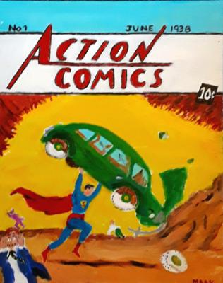 First Superman Comic Cover 1938
