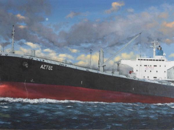 Ecuadorian oil carrier "Astec", 120cm x 60cm, 2013