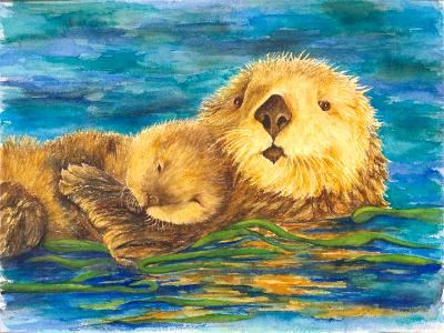 Mom & Baby Otter Mom & Baby Otter