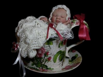 Reborn mini Baby ~ 10" sized Teacup Baby ~ ADOPTED/SOLD