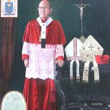 Oil portrait of Cardinal RAUL VELA, 196cm x 126cm, 2014