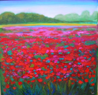 Miles of Provence Poppies