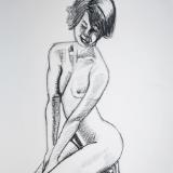 Female Nude, Kneeling