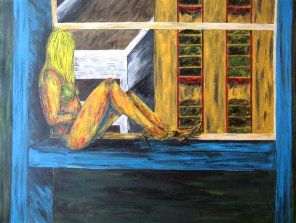 Hours After Receiving His Letter, She Sits Starring into the New York Night.