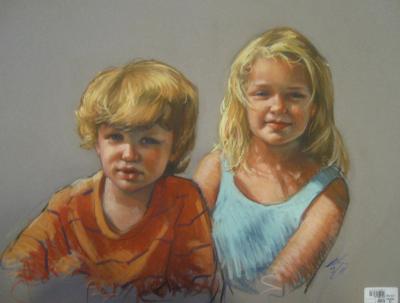 Wyatt and Megan 18x24" pastel Wyatt and Megan 18x24" pastel