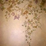 Stenciled fresco finish