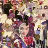 Amused in purple flora