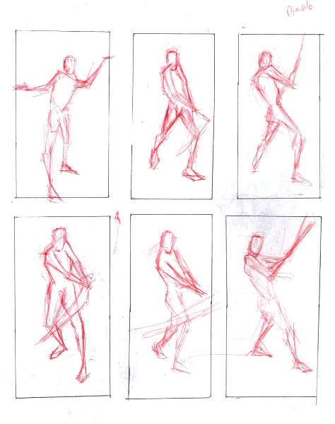 drawing figures in motion