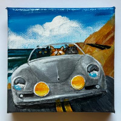 3 CATS IN A STOLEN PORSCHE
