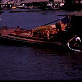 Washing clothes on boat