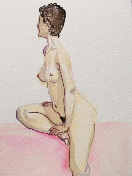 Lisa D Seated Nude