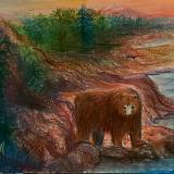 Grizzly Bear at Sundown