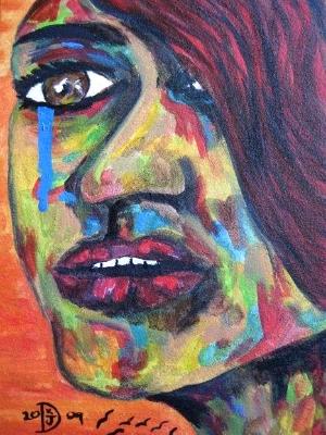 One Final Tear Before She Walks Away from Herself. One Final Tear Before She Walks Away from Herself.