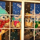 4 owls on a branch