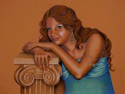 Teen Angel 1- Coloured Pencil