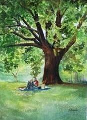 "Popping the Question" 16" X 20" Original Watercolor "Popping the Question" 16" X 20" Original Watercolor