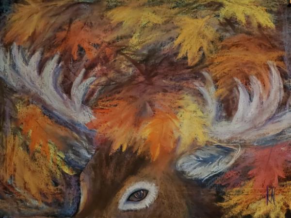 A Deer Rustling through the Leaves