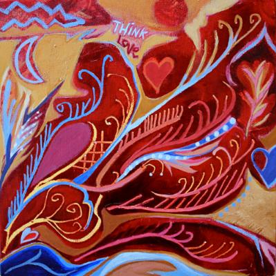 Think Love, Crimson Angel Wing Think Love, Crimson Angel Wing