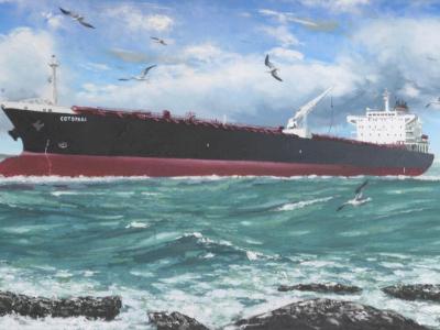 Ecuadorian oil carrier "Cotopaxi", 120cm x 60cm, 2013 Ecuadorian oil carrier "Cotopaxi", 120cm x 60cm, 2013