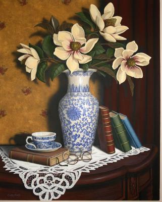 'Magnolias & the cup of the Good Shepard' SOLD