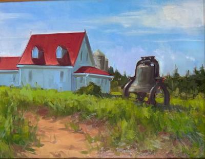 Bell and Lighthouse 18x24" oil Bell and Lighthouse 18x24" oil