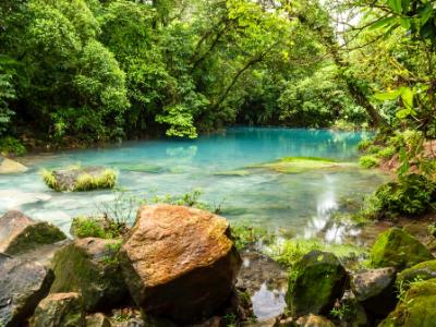 Blue Lagoon on Rio Celeste Blue Lagoon on Rio Celeste