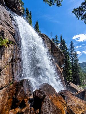 Sunny Ouzel Falls Spray Side View Sunny Ouzel Falls Spray Side View