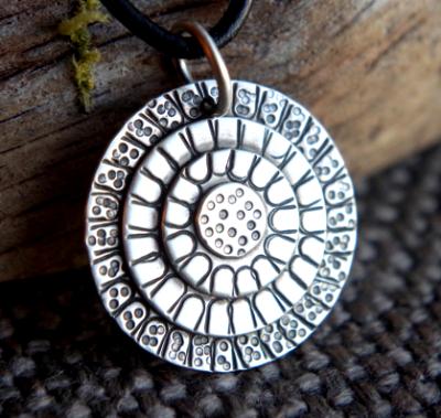 *SOLD OUT* Artisan Sterling silver necklace - Mandala circles *SOLD OUT* Artisan Sterling silver necklace - Mandala circles