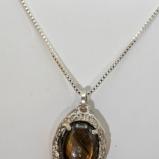 Sterling Silver and Orange Labradorite
