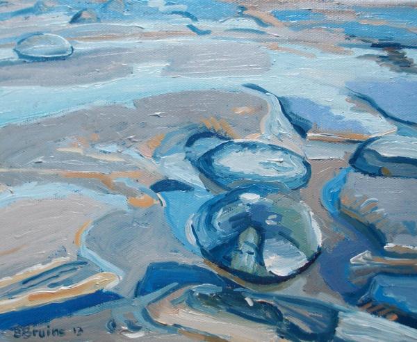 Pebbles on the beach, Northam Burrows