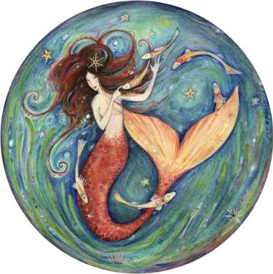 Little Mermaid art print from the original painting