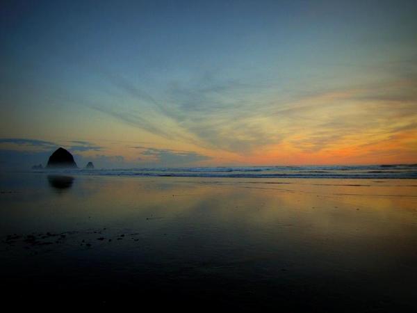 Sunset over the Pacific Ocean, Oregon