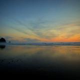Sunset over the Pacific Ocean, Oregon