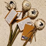 ĹHandmade rawhide rattles 