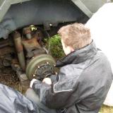 Rear brake drum replacement