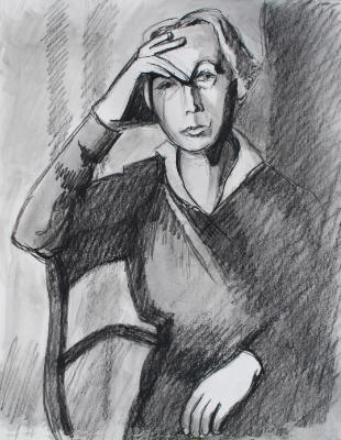 Portrait of Kathe Kollwitz (from photo)