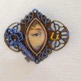 Victorian Sweetheart Brooch, blue  $35