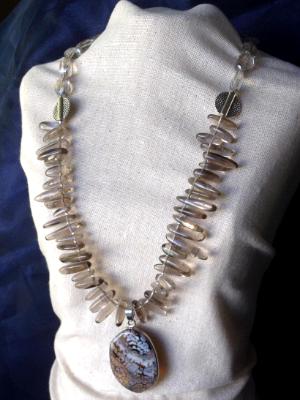 Smoky Quartz Dagger Necklace Smoky Quartz Dagger Necklace
