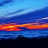 sunset. off pier at Manasota Key. Feb.14.2022