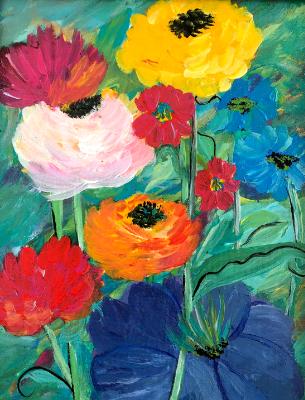 Flowers painting Flowers painting