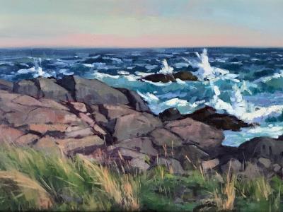 Lobster Cove Windy Day 16x20" oil sold Lobster Cove Windy Day 16x20" oil sold