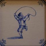 Delft Tile Series - 'Skipping Child' SOLD